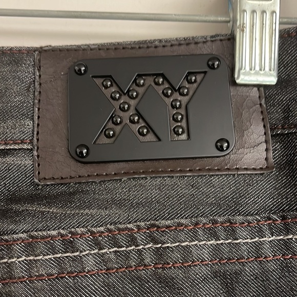 Vintage   Men’s 1990s Luxe metallic men’s jeans by X-ray 34/30 relaxed fit - Picture 3 of 9